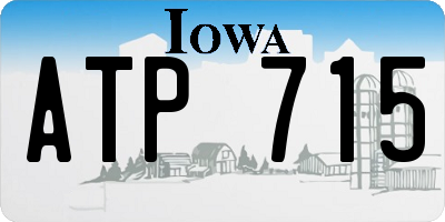 IA license plate ATP715
