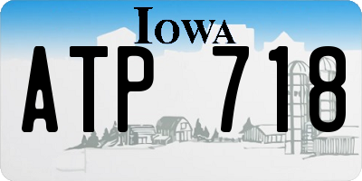IA license plate ATP718