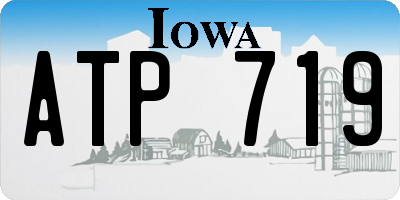 IA license plate ATP719