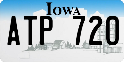 IA license plate ATP720