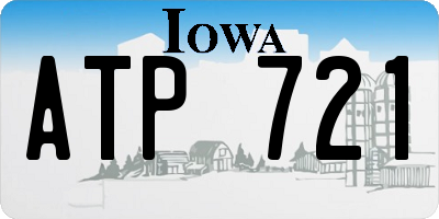 IA license plate ATP721