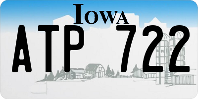IA license plate ATP722