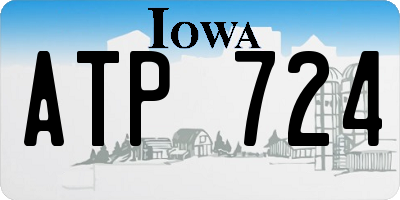 IA license plate ATP724