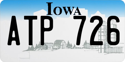 IA license plate ATP726