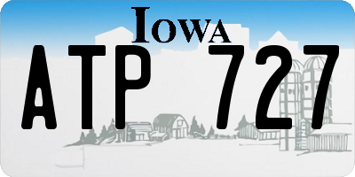 IA license plate ATP727