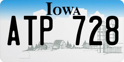 IA license plate ATP728