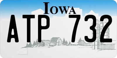 IA license plate ATP732