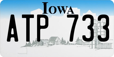 IA license plate ATP733