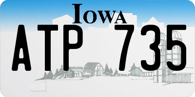 IA license plate ATP735