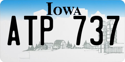 IA license plate ATP737