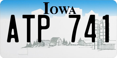 IA license plate ATP741