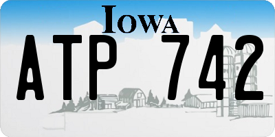 IA license plate ATP742