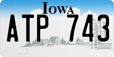 IA license plate ATP743
