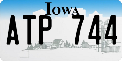 IA license plate ATP744