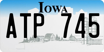 IA license plate ATP745
