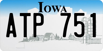IA license plate ATP751