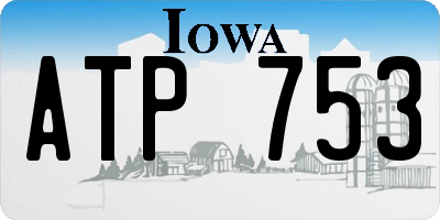 IA license plate ATP753