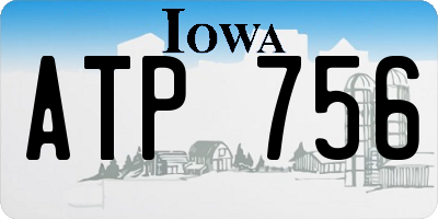 IA license plate ATP756
