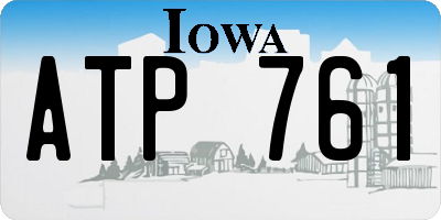 IA license plate ATP761