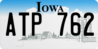 IA license plate ATP762