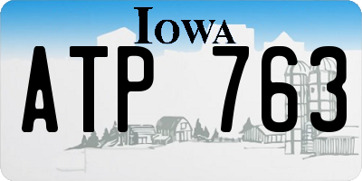 IA license plate ATP763