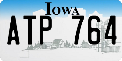 IA license plate ATP764
