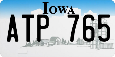 IA license plate ATP765