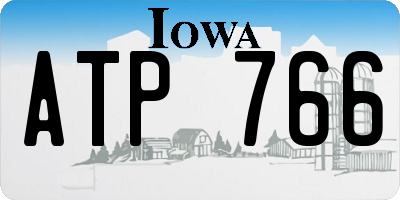 IA license plate ATP766