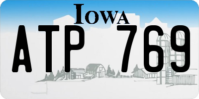 IA license plate ATP769