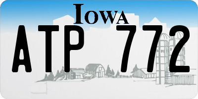 IA license plate ATP772