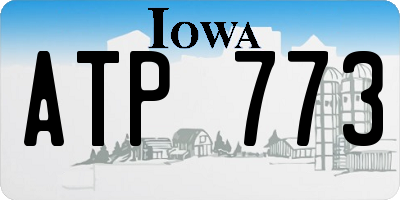 IA license plate ATP773