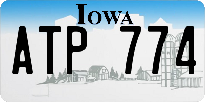 IA license plate ATP774