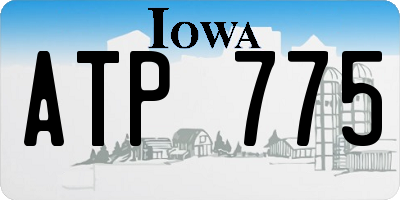 IA license plate ATP775