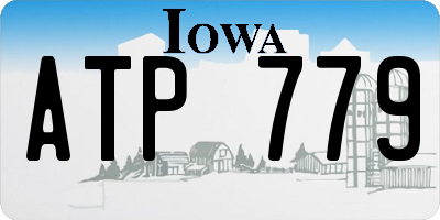 IA license plate ATP779