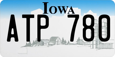 IA license plate ATP780