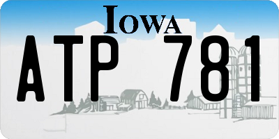 IA license plate ATP781