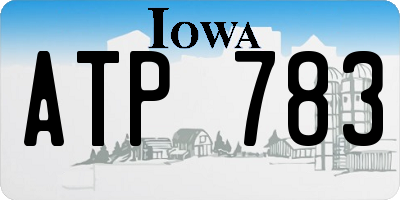 IA license plate ATP783