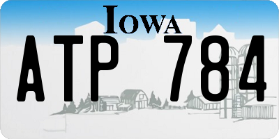 IA license plate ATP784