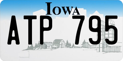 IA license plate ATP795