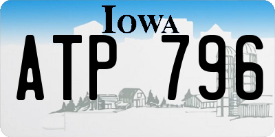IA license plate ATP796