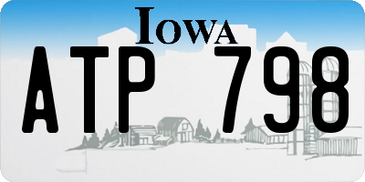 IA license plate ATP798