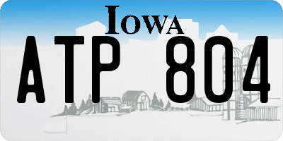 IA license plate ATP804