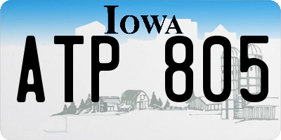 IA license plate ATP805