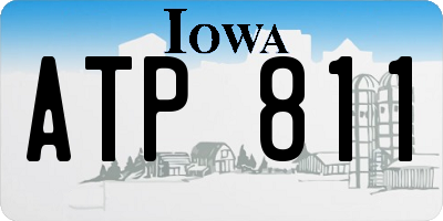 IA license plate ATP811