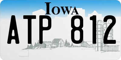 IA license plate ATP812