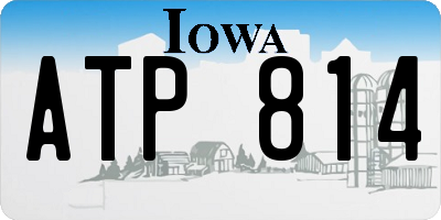 IA license plate ATP814