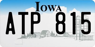 IA license plate ATP815