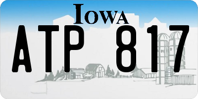 IA license plate ATP817