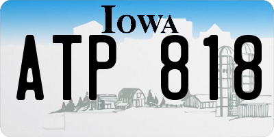 IA license plate ATP818