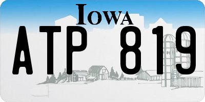 IA license plate ATP819